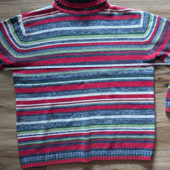 Tiara Striped Turtleneck Sweater, S - Picture 4 of 5